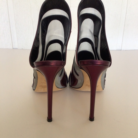 ALEJANDRO INGELMO METALLIC MESH SNAKESKIN  HIGH HEEL SLIDES SIZE 38.5/8.5 - Picture 7 of 15
